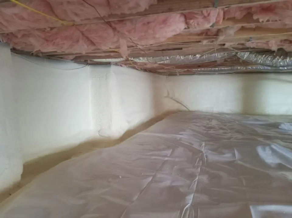 Crawl space encapsulation with closed-cell spray foam for Roof Maintenance in Ellenton
